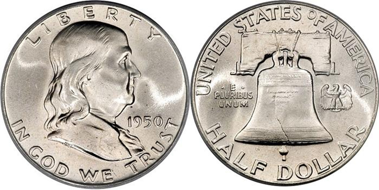 Franklin Half Dollars Brilliant Uncirculated - Ben Franklin Half ...