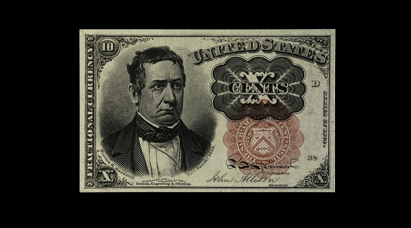 10 Cents, Fractional Currency, United States, 1874 - 1876 ...