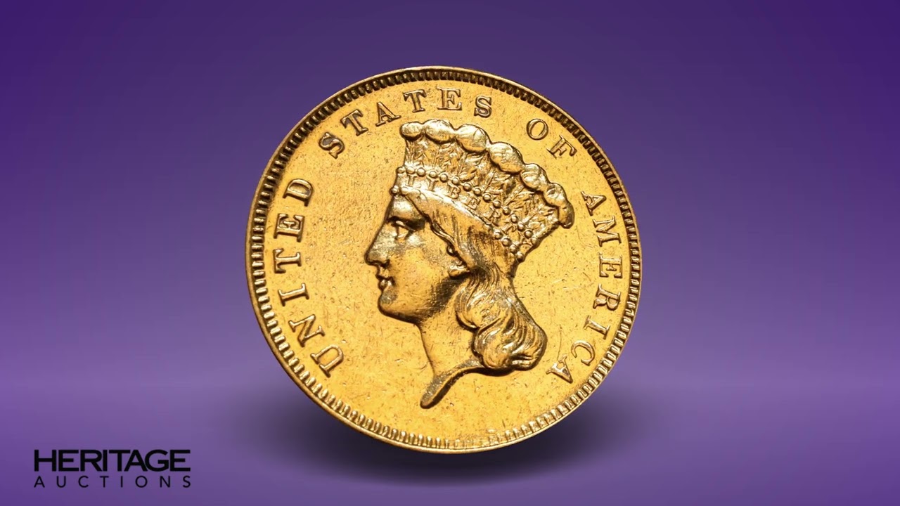 1870-S $3 SP50 -- 893 Engraved -- PCGS. Unique.... Three Dollar ...