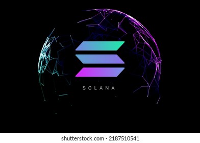 Solana Logo Coin Icon Isolated Solana Stock Vector (Royalty Free ...