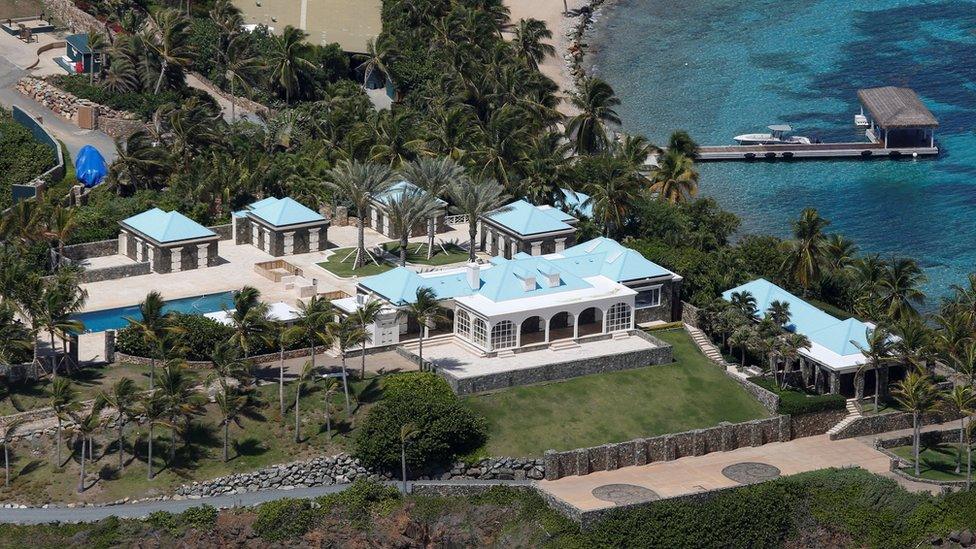 Jeffrey Epstein's private islands put up for sale for $125m - BBC News