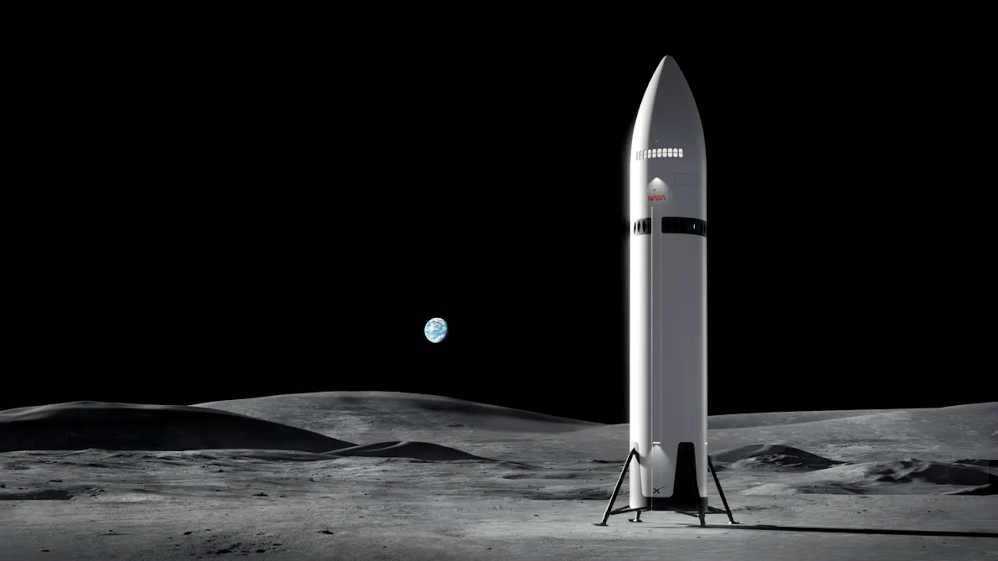 New concept art shows how SpaceX's Starship will transport Artemis III  astronauts to the moon | Popular Science