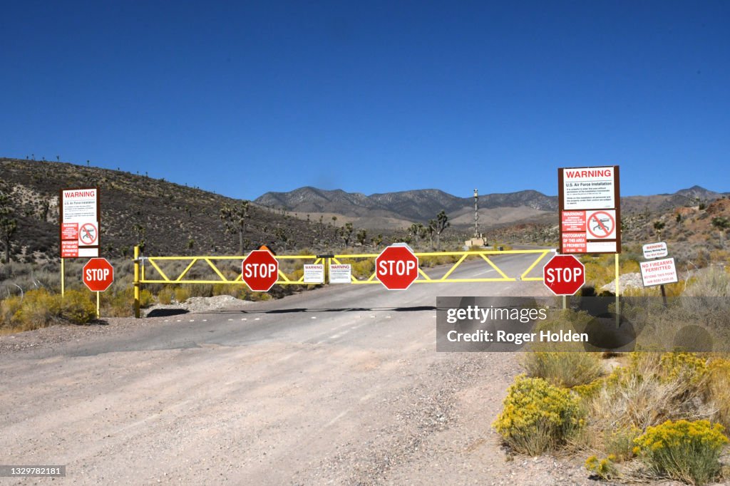 Area 51 East Entrance Gate High-Res Stock Photo - Getty Images