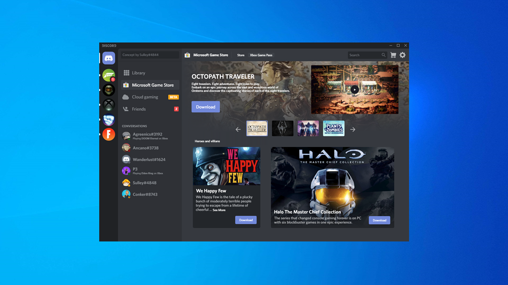 The Future of Discord | Concept for the Microsoft Game Store | One ...