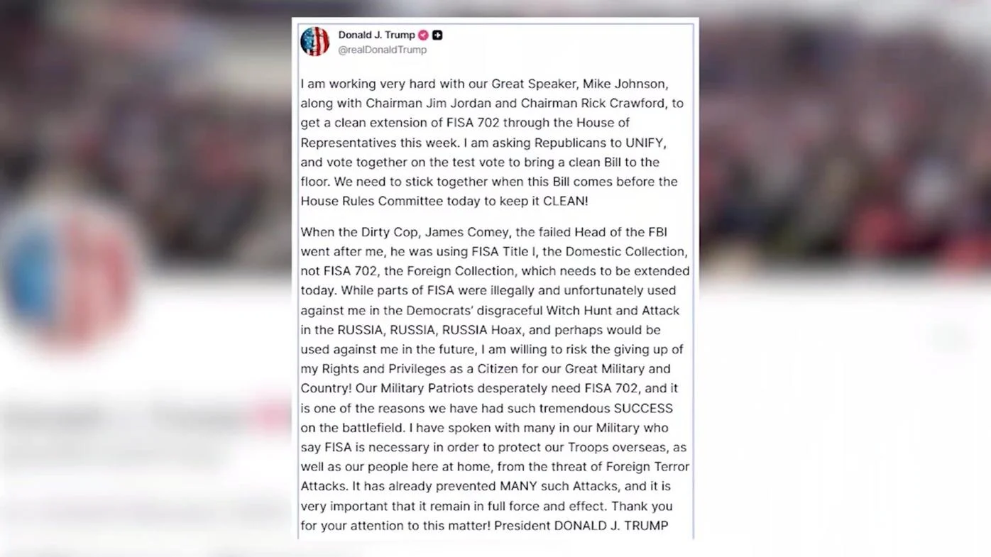 Trump FISA reauthorization